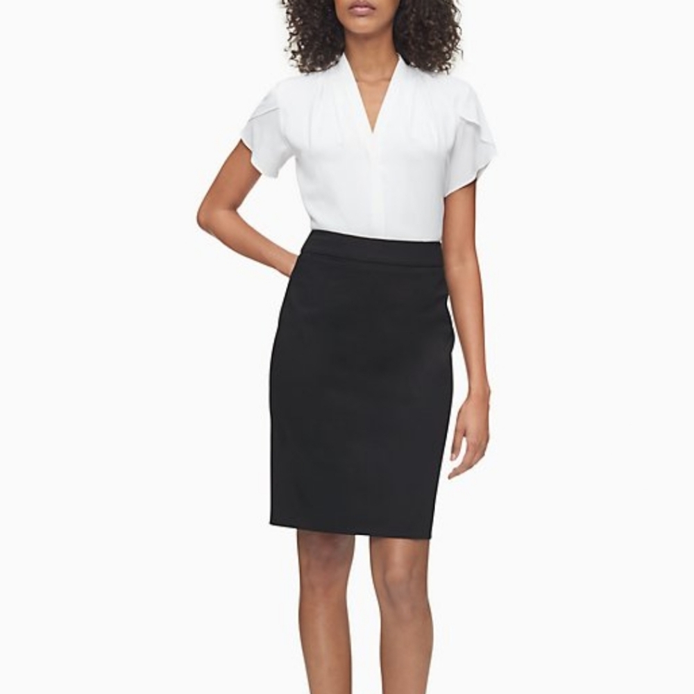 CLASSIQUES ENTIER Fluted Pencil Skirt